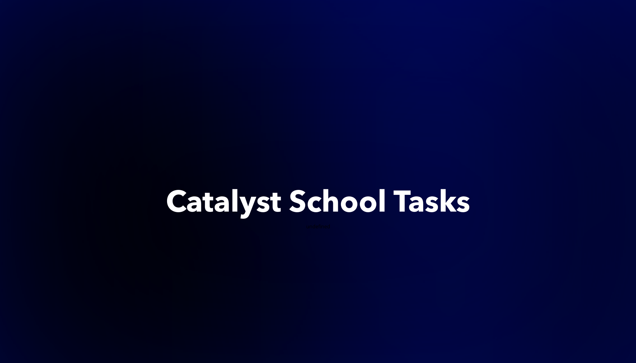 Catalyst School Tasks Dework